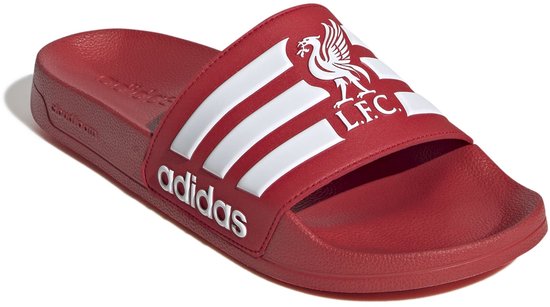 Liverpool Adidas slippers Adilette rood/wit UK (maat 40,5) bol