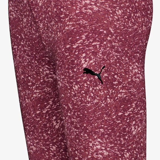 Legging de sport Puma Tad Ess AOP rose pour fille - Taille 128/134