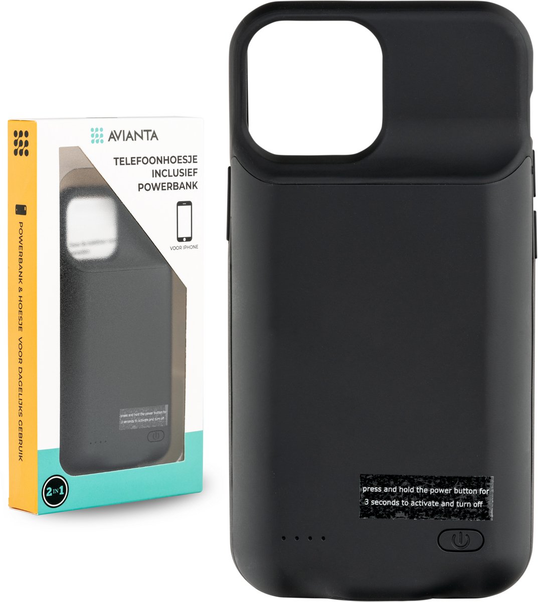 AVIANTA Powerbank Telefoonhoesje voor iPhone 12 Mini & 13 - AVIANTA® - €42,95
