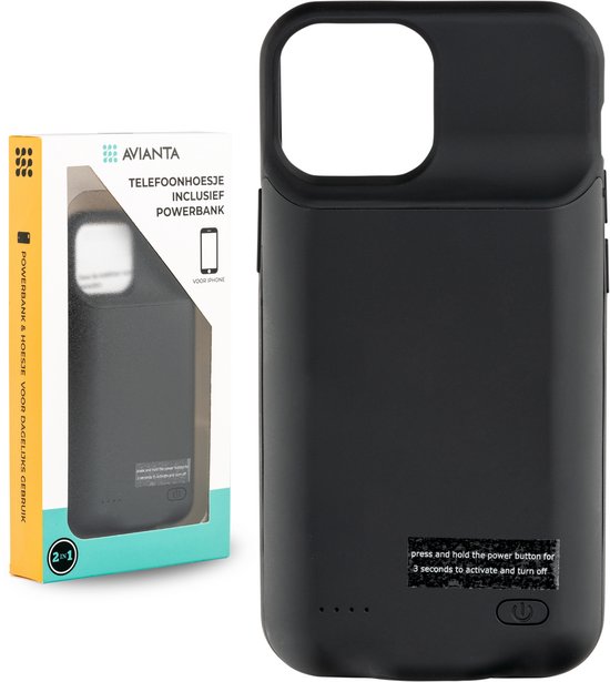 AVIANTA Powerbank Telefoonhoesje voor iPhone 12 Mini & 13 - AVIANTA® - €42,95