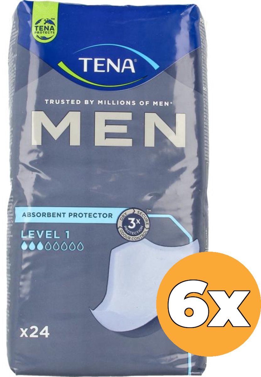 6x Tena Men Level 1 (24 stuks)
