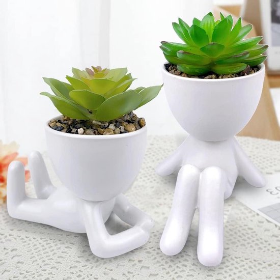 KOMUNJ 2 stuks kunstplanten, hangende vetplanten