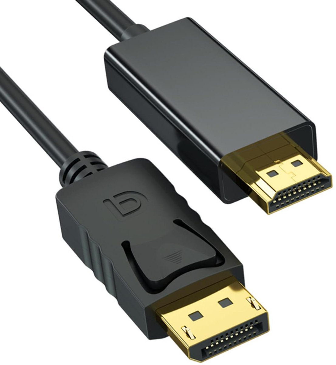 JGS Premium - DisplayPort naar HDMI-kabel 18 meter adapter voor 4K beeldschermen - Monitor TV Projector Laptop Compatibel met Veel Merken