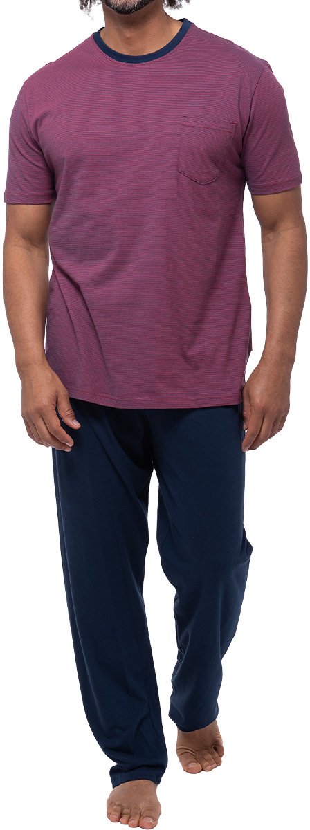 Ammann Heren pyjama Night & Home Cotton