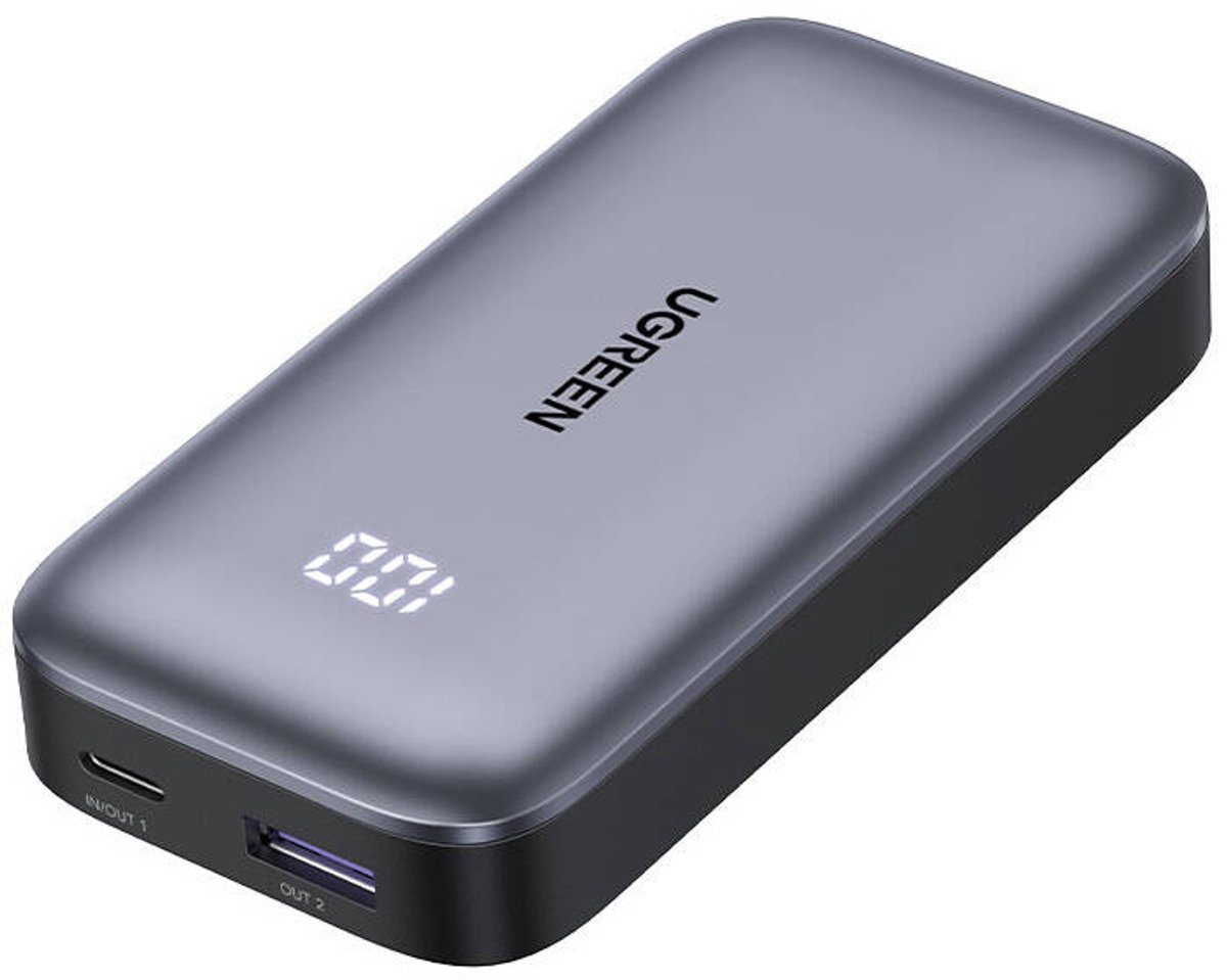 Ugreen Powerbank 10000Mah Nexode Pb502 Usb Usb-C 30W Pd Voor Telefoonconnector