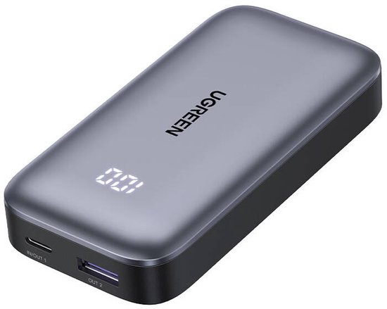 Ugreen Powerbank 10000Mah Nexode Pb502 Usb Usb-C 30W Pd Voor Telefoonconnector