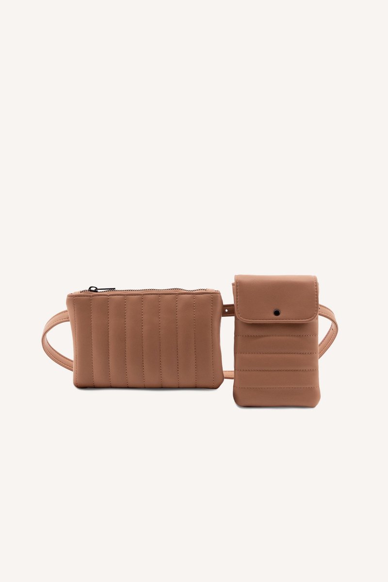 Monk and Anna - Yuki Heuptasje Dames | Nougat - Portemonnee Dames 18,75 x 1,5 x 12 cm