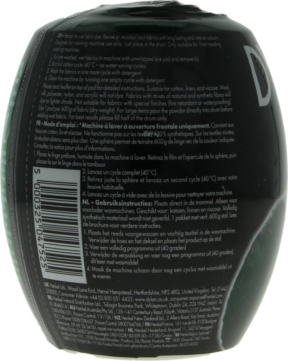 DYLON Wasmachine Textielverf Pods - Forest Green - 350g — afbeelding 7