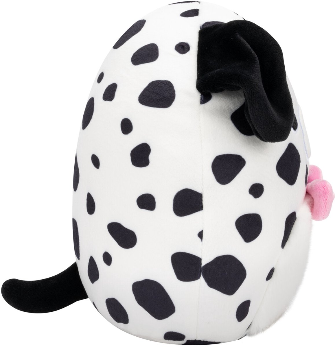 Squishmallows - Dustin - White Dalmatian W/Fuzzy Belly and Bowtie - 19cm pluche — afbeelding 5