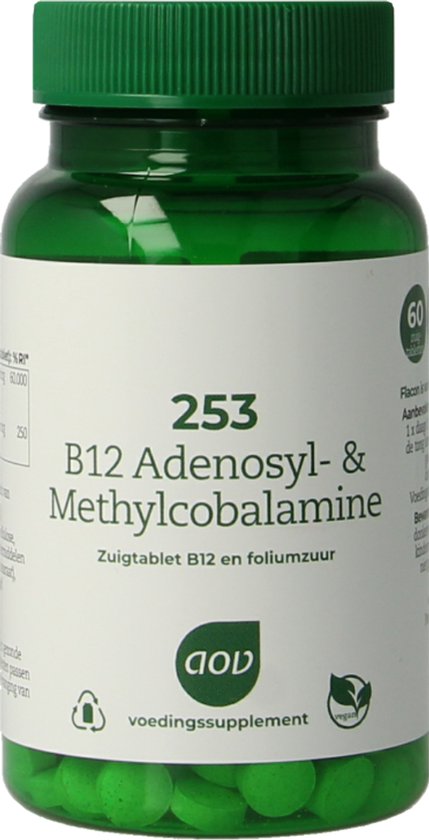 AOV 253 B12 Adenosyl- & Methylcobalamine - 60 zuigtabletten - Vitaminen - Voedingssupplement