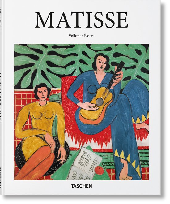 Livre : MATISSE par Volkmar Essers, avec une peinture de deux femmes, dont une jouant de la guitare.