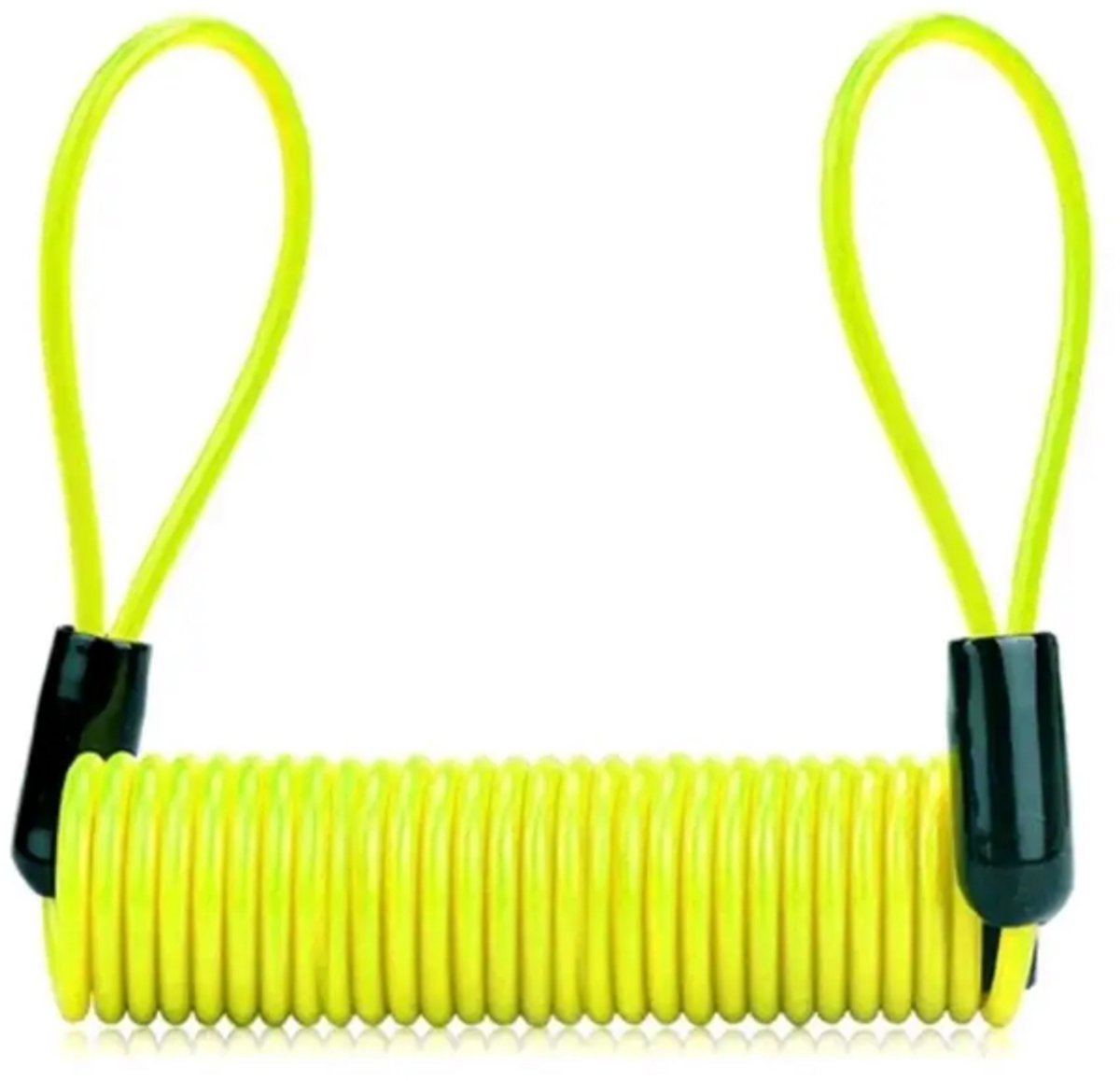 Rieba® Schijfremslot Reminder - Reminderkabel voor Schijfremslot - Kabelslot Reminder - 150 cm x 4 mm - Geschikt voor Scooter Motor Fiets Step Elektrische Fiets en Bakfiets - Geel