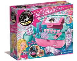 Clementoni - Crazy Chic - Nail Art Case - On the go - Nagellak set voor kinderen - Vanaf 6 jaar