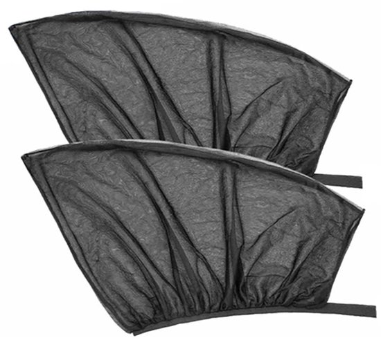 Actie4you® - Zonnescherm voor Auto - Auto Raamscherm - Zonbescherming - Auto Raamscherm - 2 Stuks - Doorschijnend - Zwart van Actie4you® — afbeelding 4