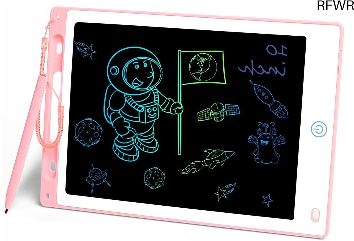 RFWR® 10 Inch LCD Schrijftablet - Doodle Pad met Afsluitbare Knop voor Kinderen