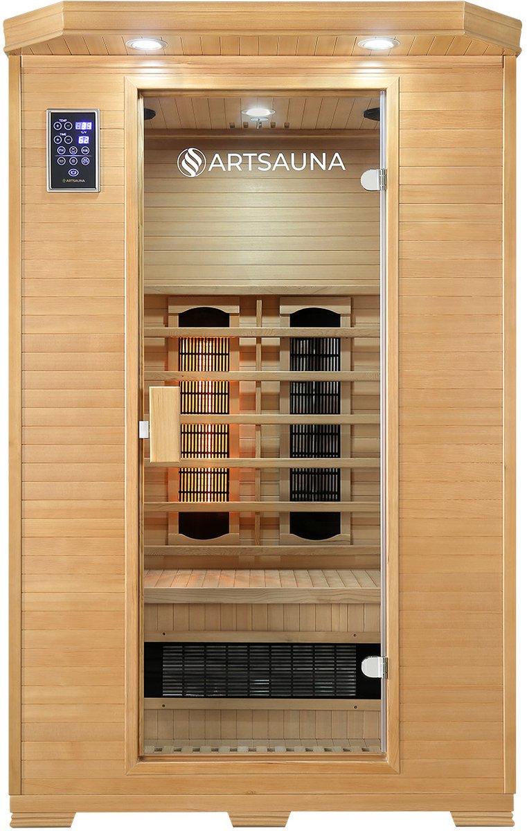 Infraroodcabine Oslo - Triplexverwarming - 120x100x190 cm - 2 personen