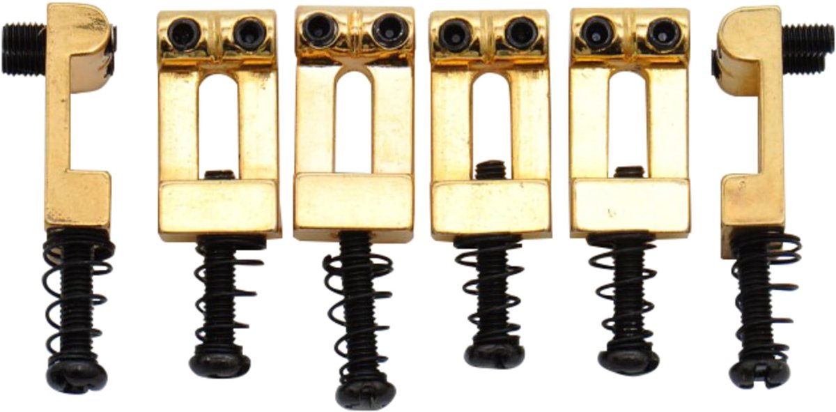Göldo eenzelböckchen Strat goud, HB spacing, 10,5mm, set - Gitaaronderdeel