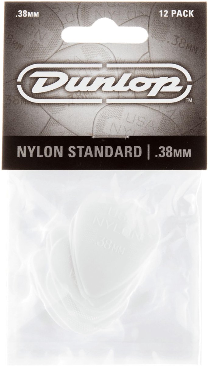 Dunlop Nylon Standard Pick 12-Pack 0.38mm standaard plectrum