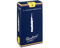 Vandoren Classic Sopransaxofoon 3 doos met 10 rieten - Sopraansaxofoonriet