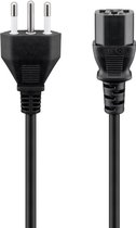 Goobay Koud apparaat kabel Italië, 1,8 m, zwart