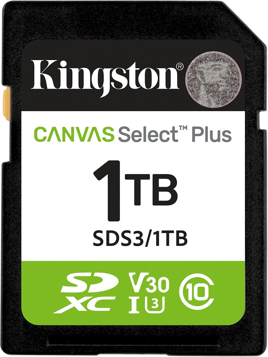 Kingston Canvas Select Plus 1 TB SDXC geheugenkaart