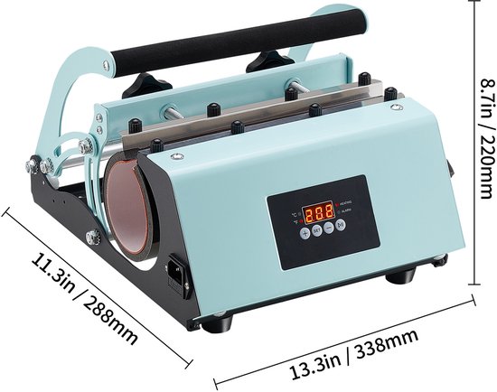 Presse à chaud pour tasses de 900 , Chauffage rapide et uniforme, avec papier de Presse à chaud pour tasses de 900 , Chauffage rapide et uniforme, avec papier de