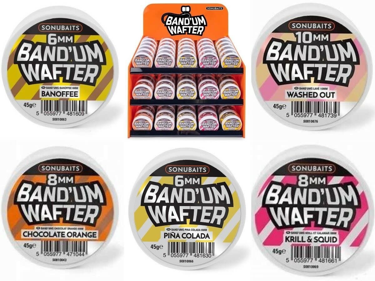 Sonubaits Band'um Wafters 10mm – Critically Balanced Hookbaits voor Method Feeder en Pellet Waggler - Smaak : Salted Caramel
