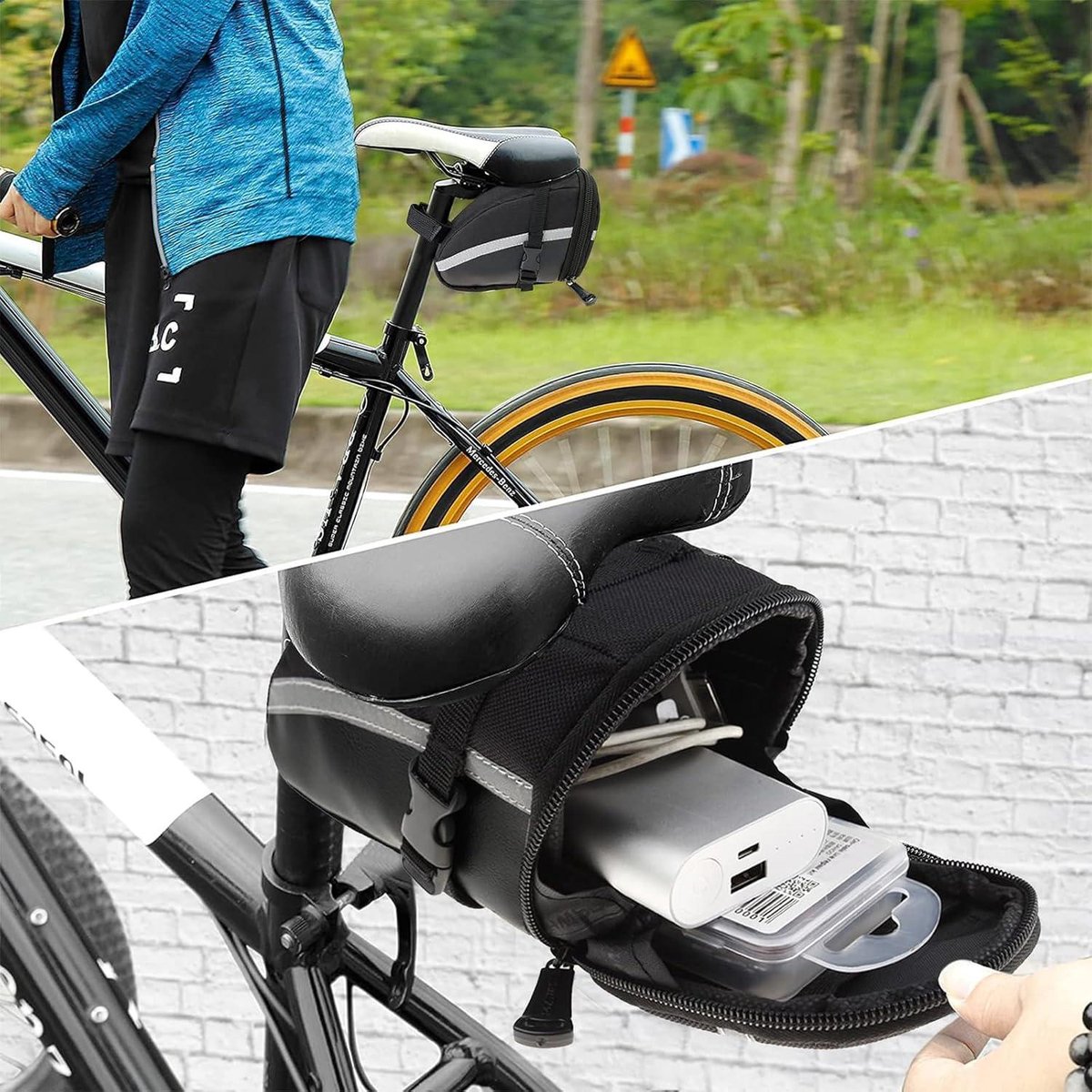 Allecto Plus - Fiets Opbergtassen voor 1 Zitplaats - Waterdicht - Mountainbike en Racefiets