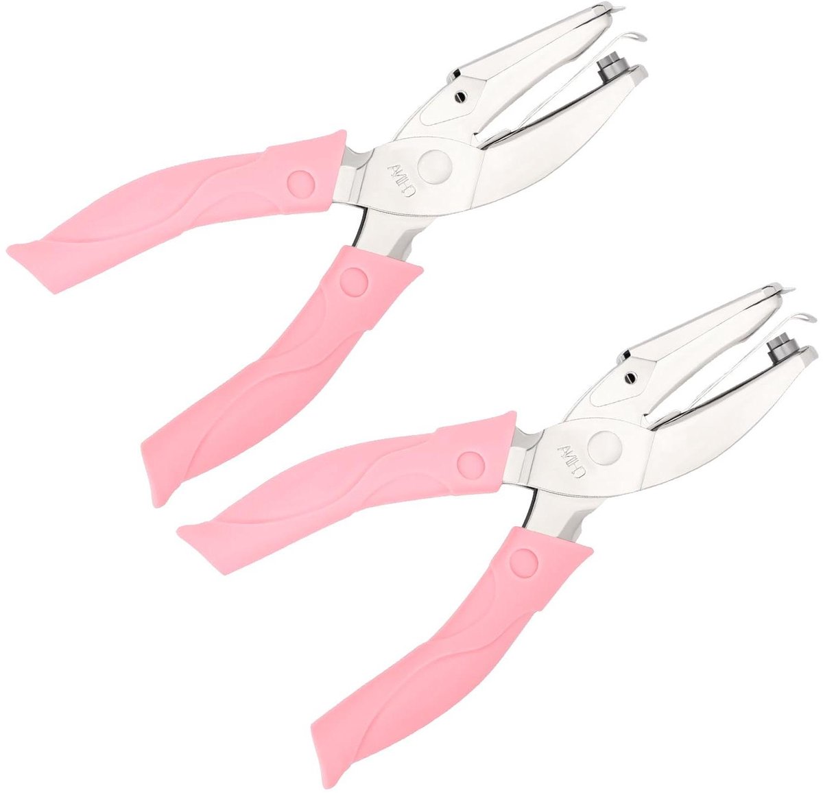 Allecto Plus - Gatentang: 2 stuks, hartvormig en stervormig, 5 mm perforator voor scrapbooking en knutselen.
