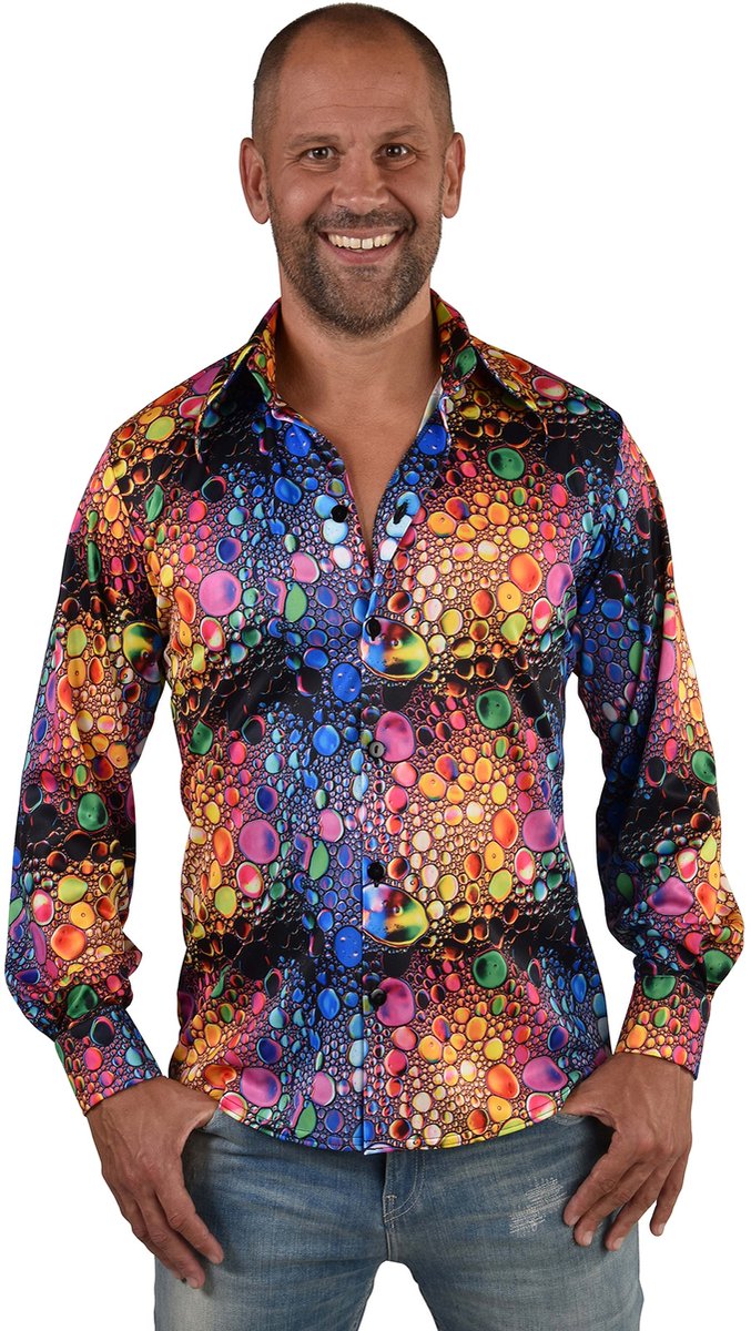 Magic Design Verkleedshirt Disco Drup Polyester Maat L/xl