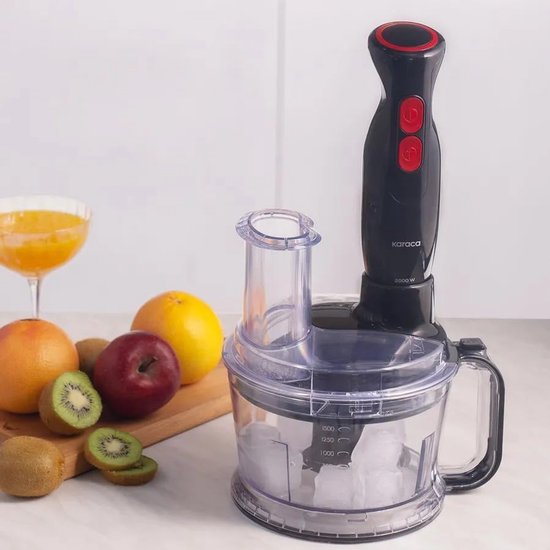 RFWR® Krachtige Keukenrobot voor Veelzijdige Toepassingen - 2000 W, Zwart en Zilver van RFWR — afbeelding 2