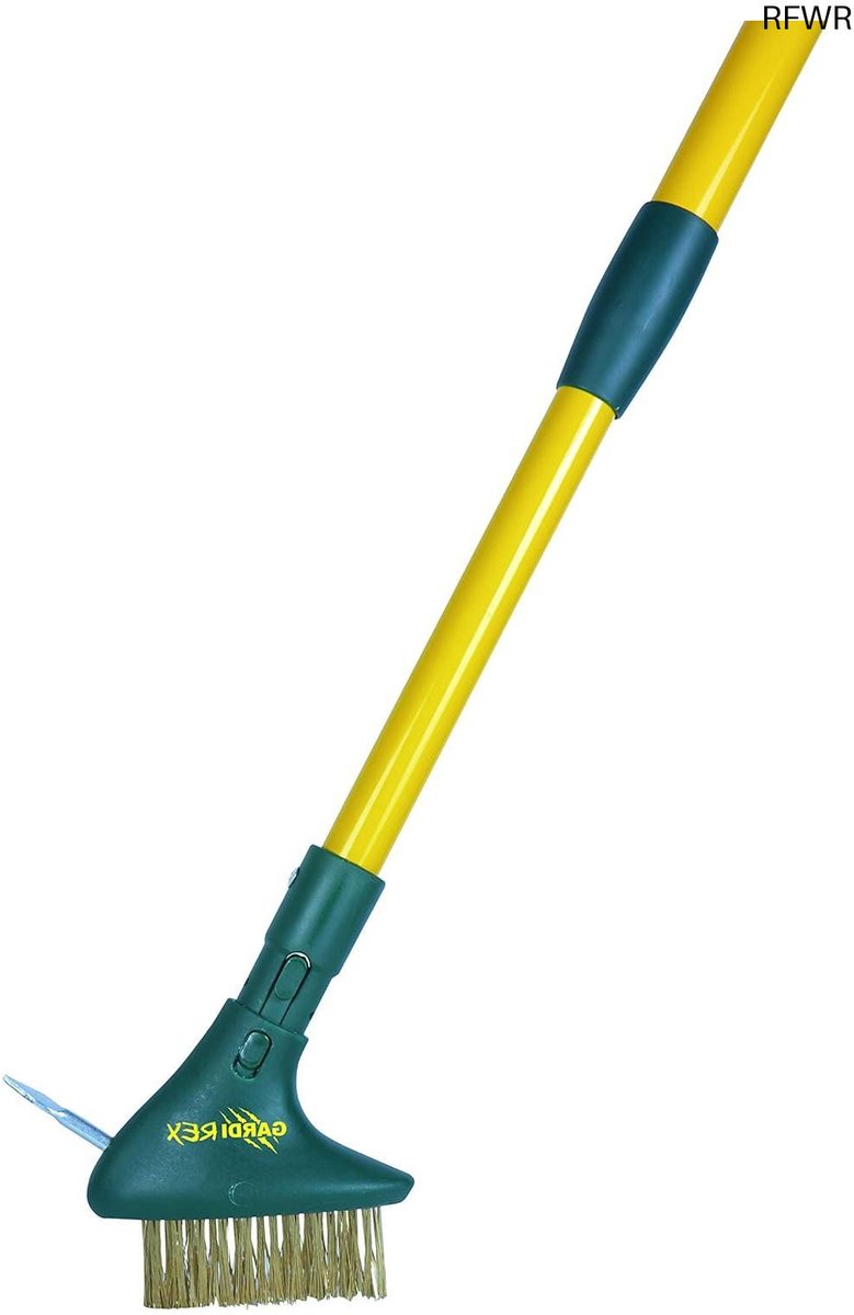RFWR® Onkruidborstel met Telescoopsteel - Perfect voor Tuinonderhoud en Voegreiniging