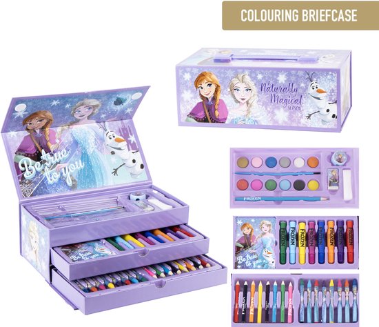 Frozen Tekenset Kind – Knutselen Meisjes – 44-delig Tekenen