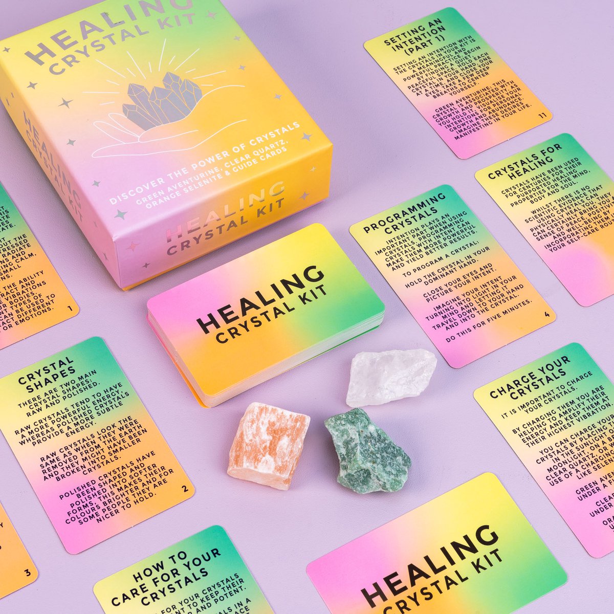 Gift Republic Kaartenset - Healing Crystal Kit