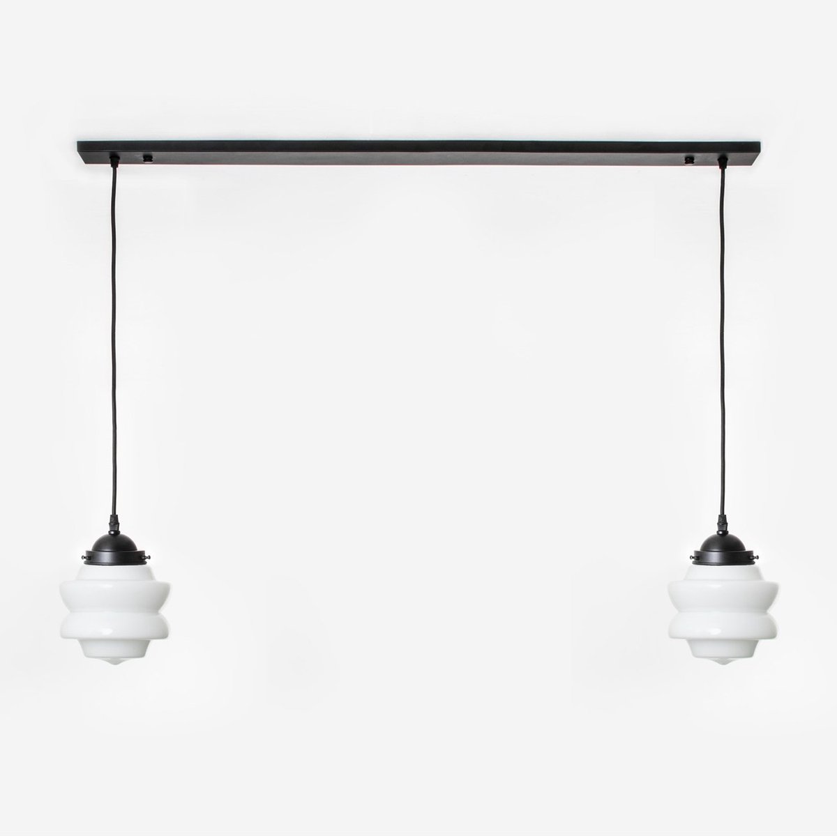 Coloured by Art 2 x Small Top lampen aan plafondbalk Moonlight - Art Deco Trade Wit