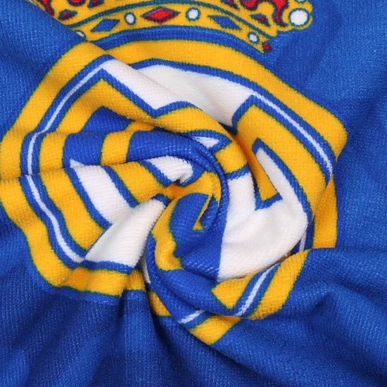 Serviette de bain enfant Real Madrid, Poncho à capuche à séchage rapide pour enfants 55 x 110 cm OEKO-TEX