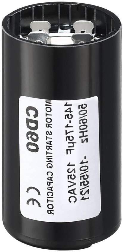 PATIKIL Condensatore Avvio Motore 2pz 460-552uF/Mfd 125V 50/60Hz CD60 Condensatore Marcia Condensatore Avviamento Motore per Avviamento Motore Elettrico