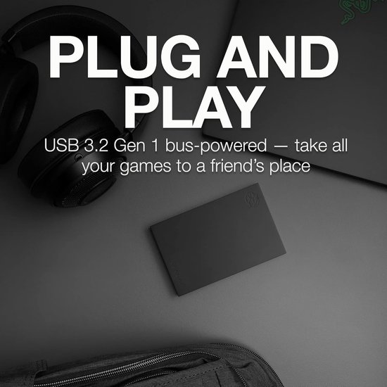 RFWR® 1TB Externe Gaming Hard Drive met RGB LED voor PC en Laptop - USB 3.2 Gen 1 — afbeelding 5
