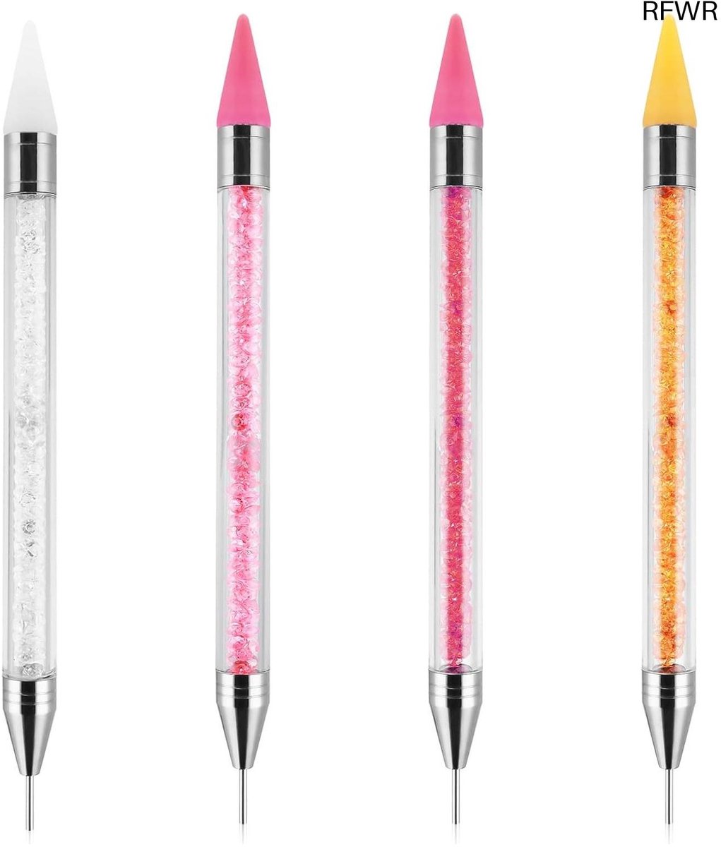 RFWR® 4 Pack Wax Pen Strass Picker Pen voor Diamant Schilderijen en DIY Ambachten