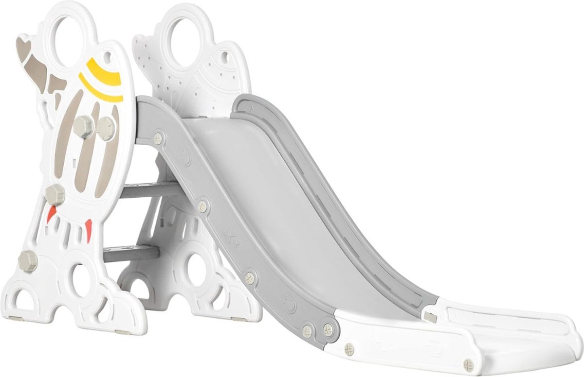 Thuys – Glijbaan Peuter – Voor Binnen En Buiten – Capaciteit tot 30kg – ‎157 x 47 x 80cm – Grijs