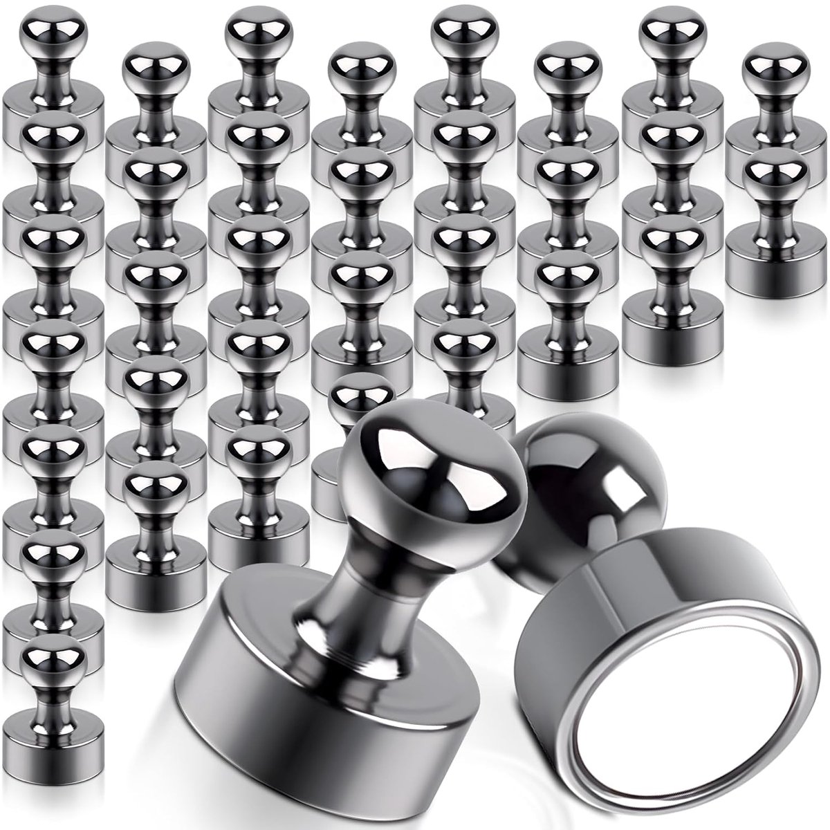 Sterke Neodymium Magneten - Mini Magneten - 35 Stuks - Zwart - 12x16 mm