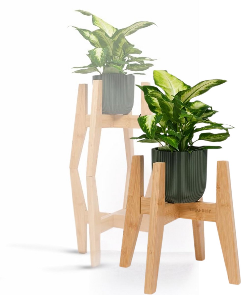 MKSS® Plantentafel - Plantenstandaard voor Binnen - Plantenzuil - Bamboe