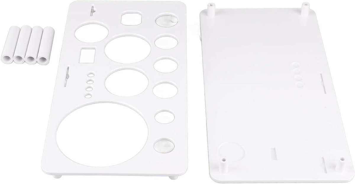 Allecto Plus - Barman Kit Stand voor Bar Tools - Stabiele structuur - Ruimtebesparend - Wit - Voor Feesten - Thuisgebruik - Groot