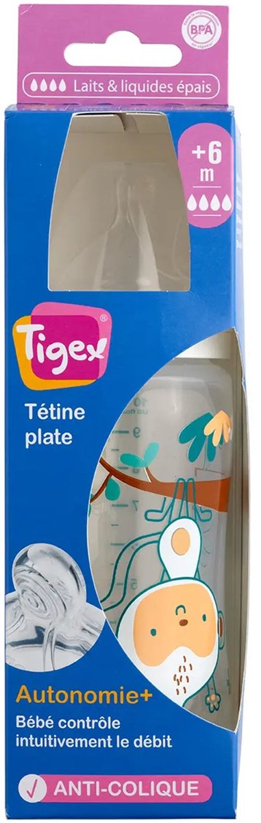 Tigex - AUTONOMIE + - baby fles - 300 ml - +6 m - 6+ m van Tigex — afbeelding 2