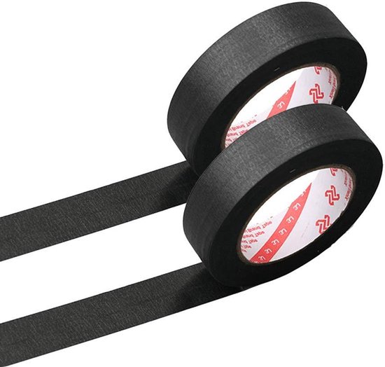 2 rollen masking tape, 20 m lengte getextureerde papier tape beschrijfbare schilders tape kleverige plakband voor schilderen ambachten decoratie (40