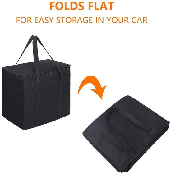 Koeltas, 30 liter koelbox, grote opvouwbare koelmand, isoleertas, picknicktas, lunchtas, thermotas, koeltas voor levensmiddelentransport van KOEL — afbeelding 3