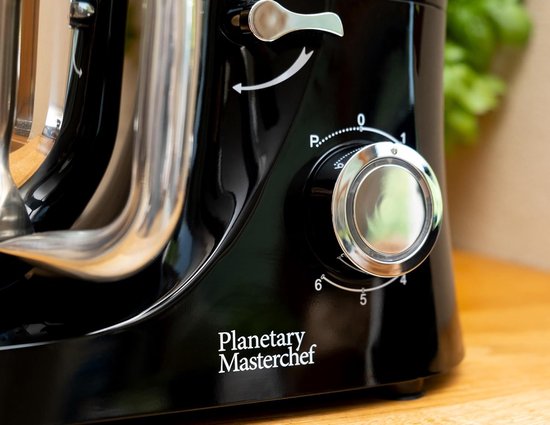 RFWR® Planetaire Mixer met 6,2 Liter Kom - 2200 W, 6 Snelheden, Deegmachine voor Roeren en Kloppen van Merkloos — afbeelding 4