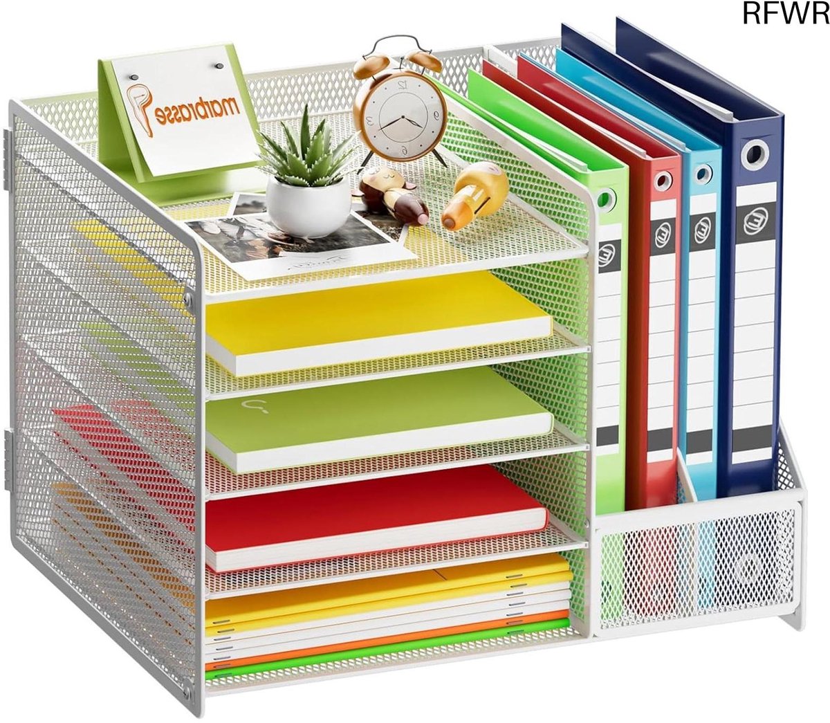 RFWR® Bureau Organizer met Ordnerhouder en Brievenbakje