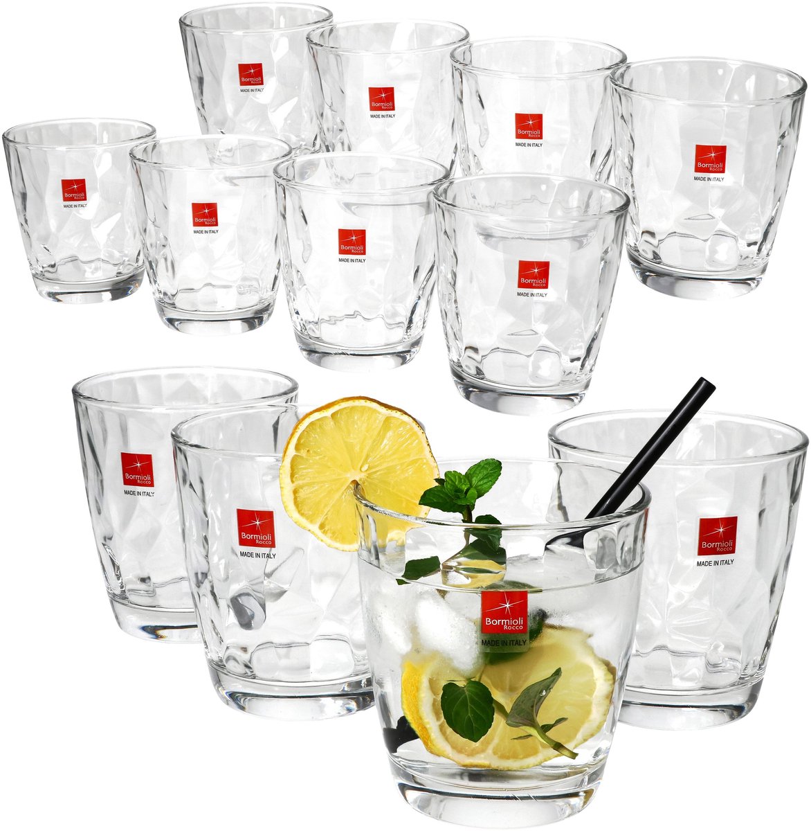 Set van 12 Diamond drinkglazen 39cl - 302260