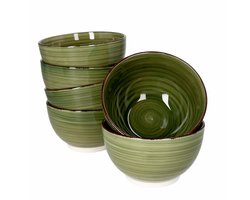 Set van 6 graankommen Waldi groen - 24326366